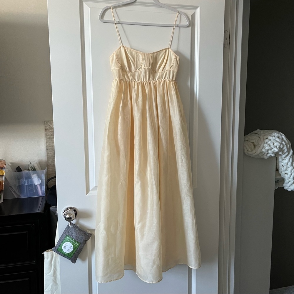 Mariza cotton-blend organza midi dress - Picture 5 of 11